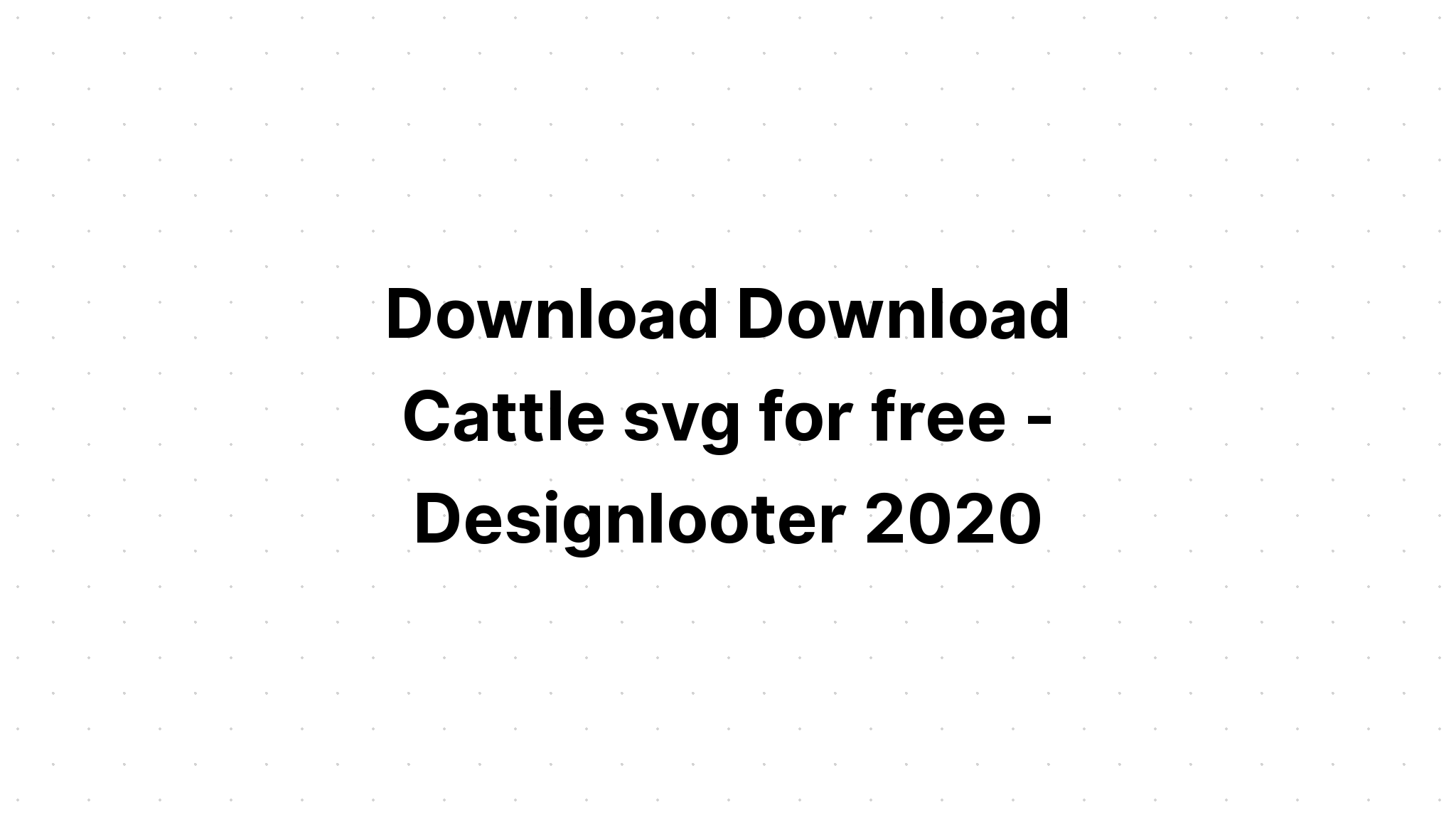 Download Cow Face Cut File SVG File